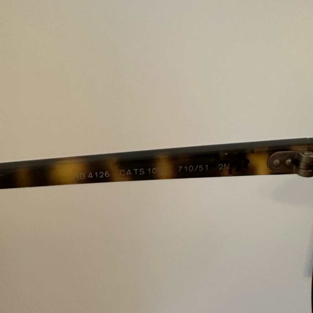Ray-Ban CATS 1000 in Polished Light Havana & Brown Lenses - Picture 4 of 4